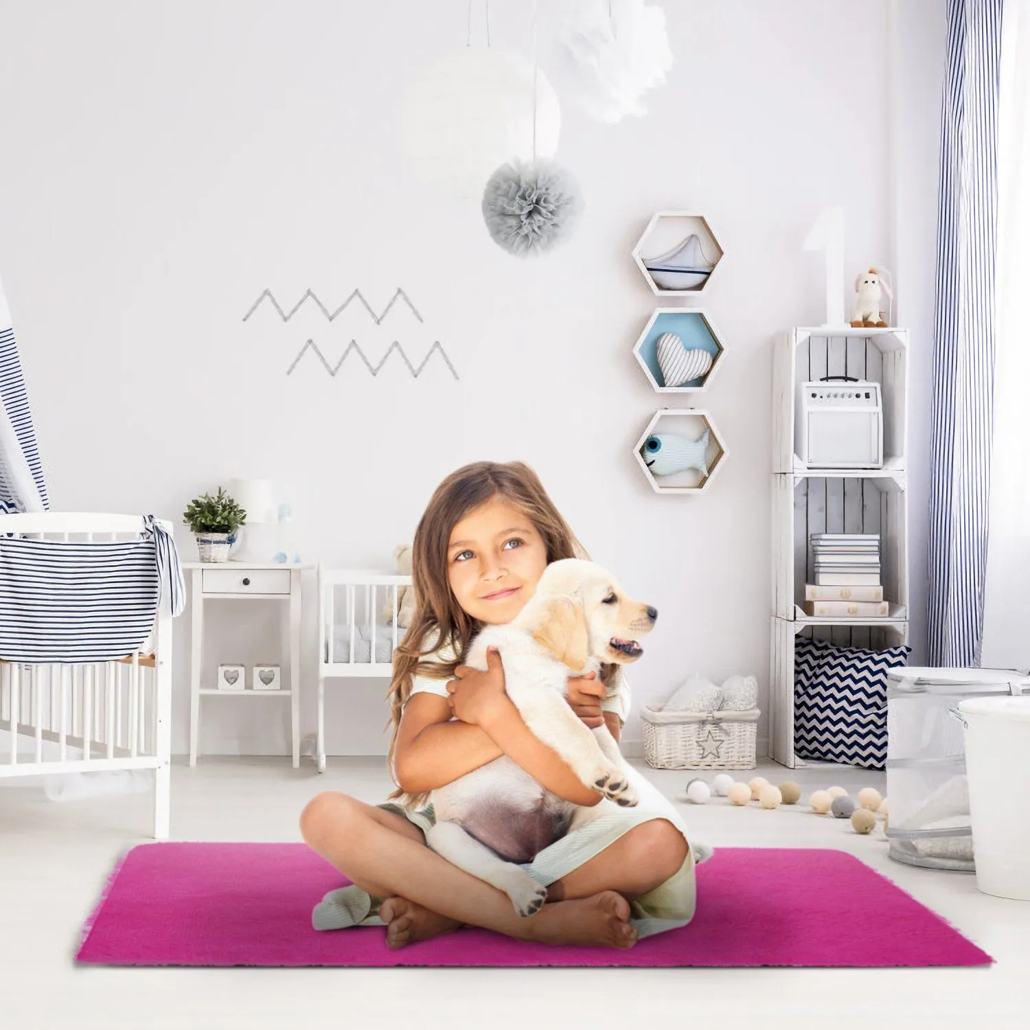 Fluffy Bedroom Anti-Skid Rug