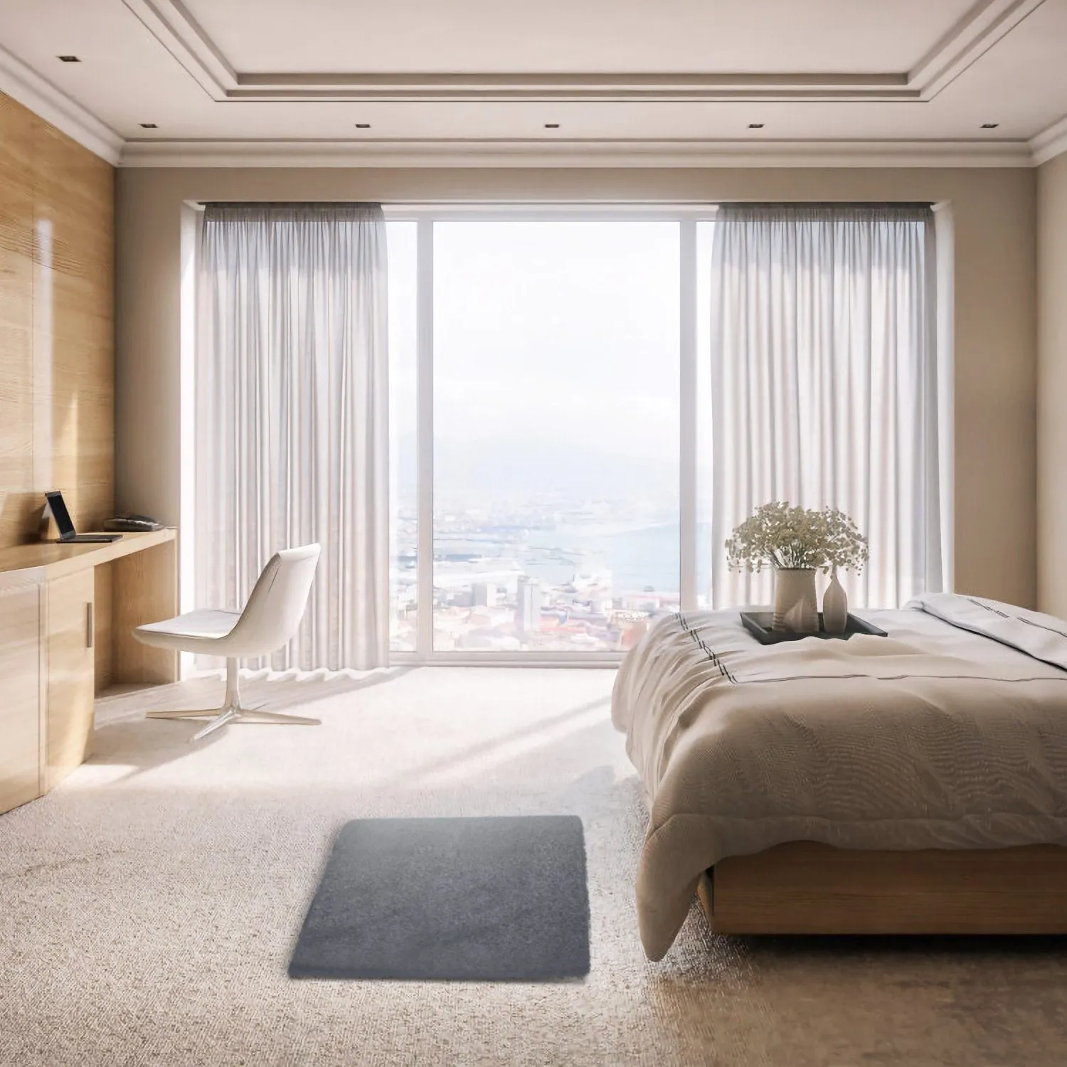 Fluffy Bedroom Anti-Skid Rug
