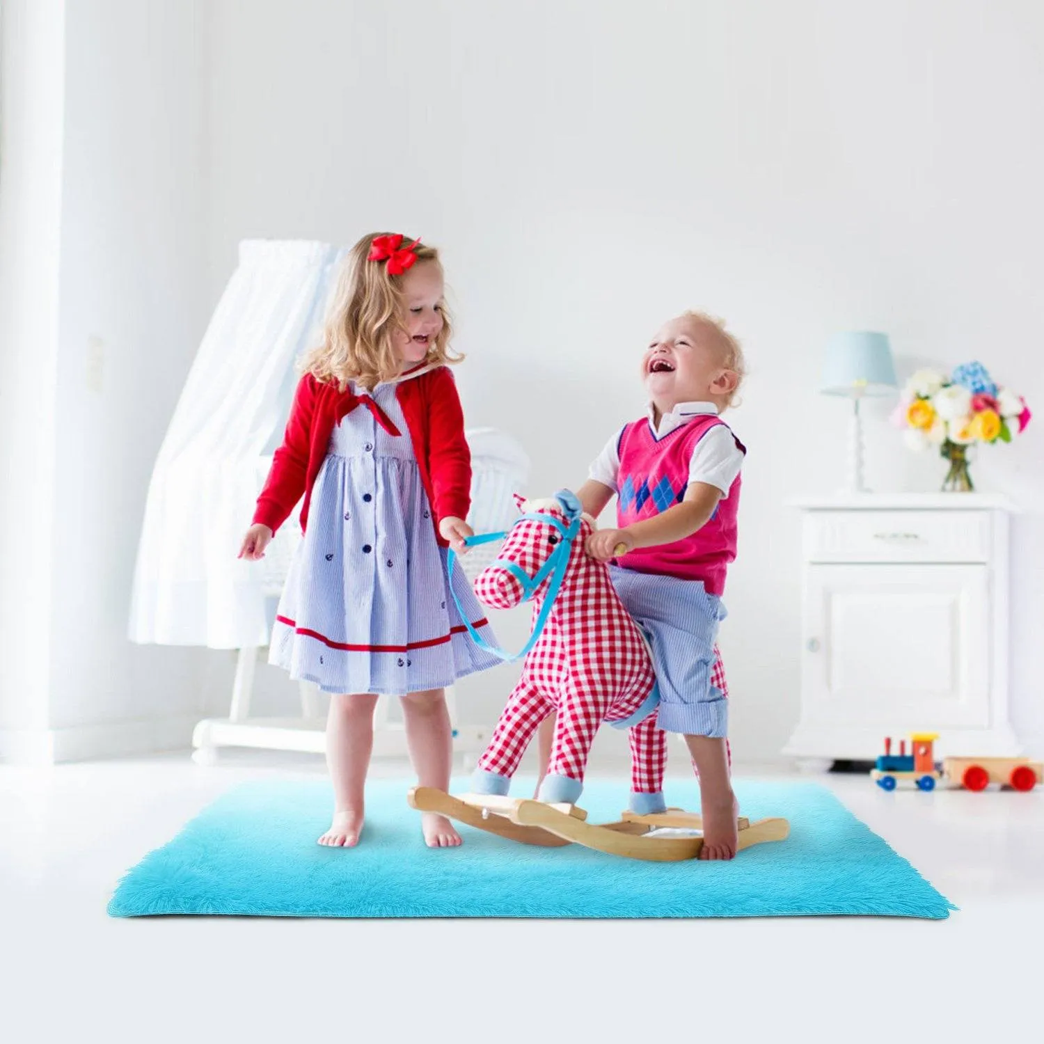 Fluffy Bedroom Anti-Skid Rug