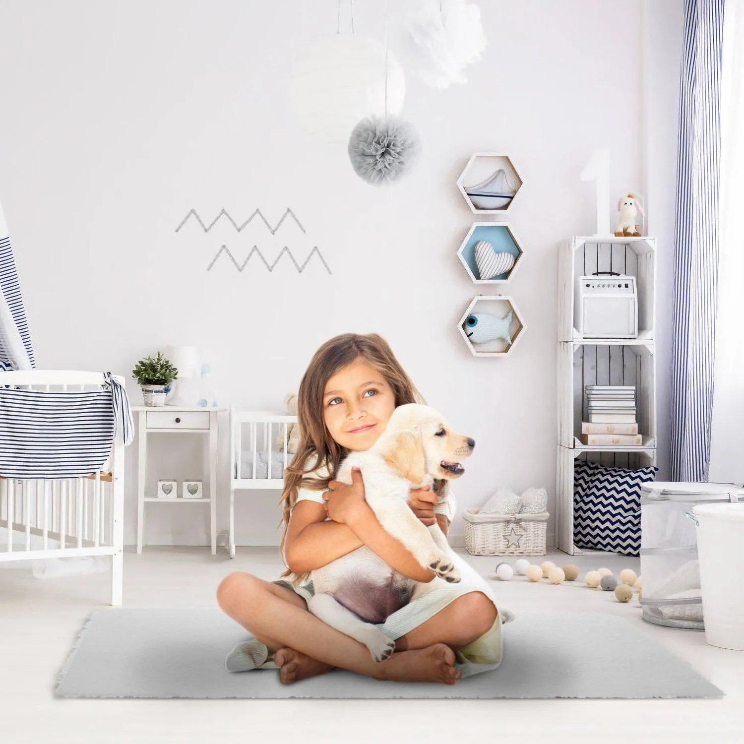 Fluffy Bedroom Anti-Skid Rug