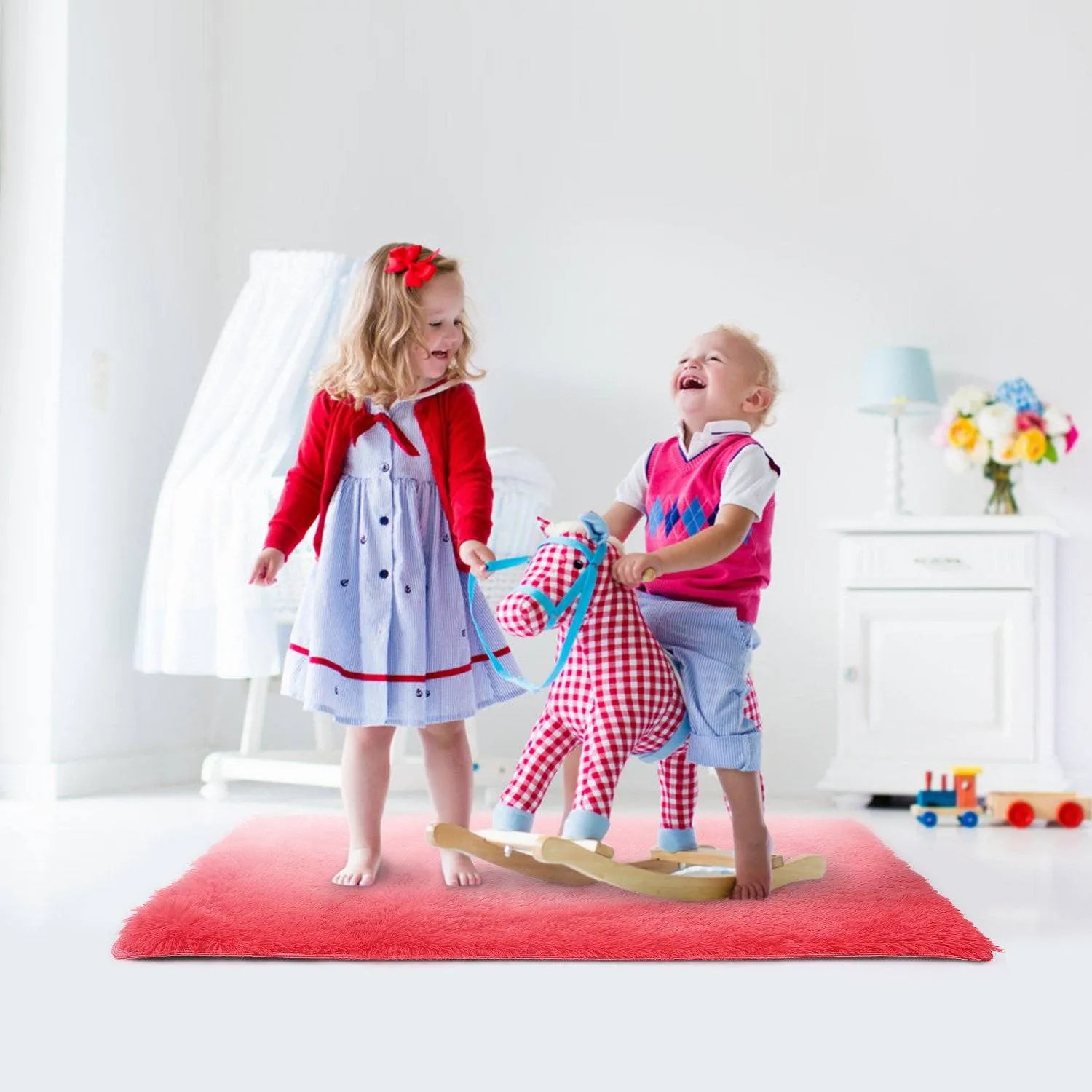 Fluffy Bedroom Anti-Skid Rug