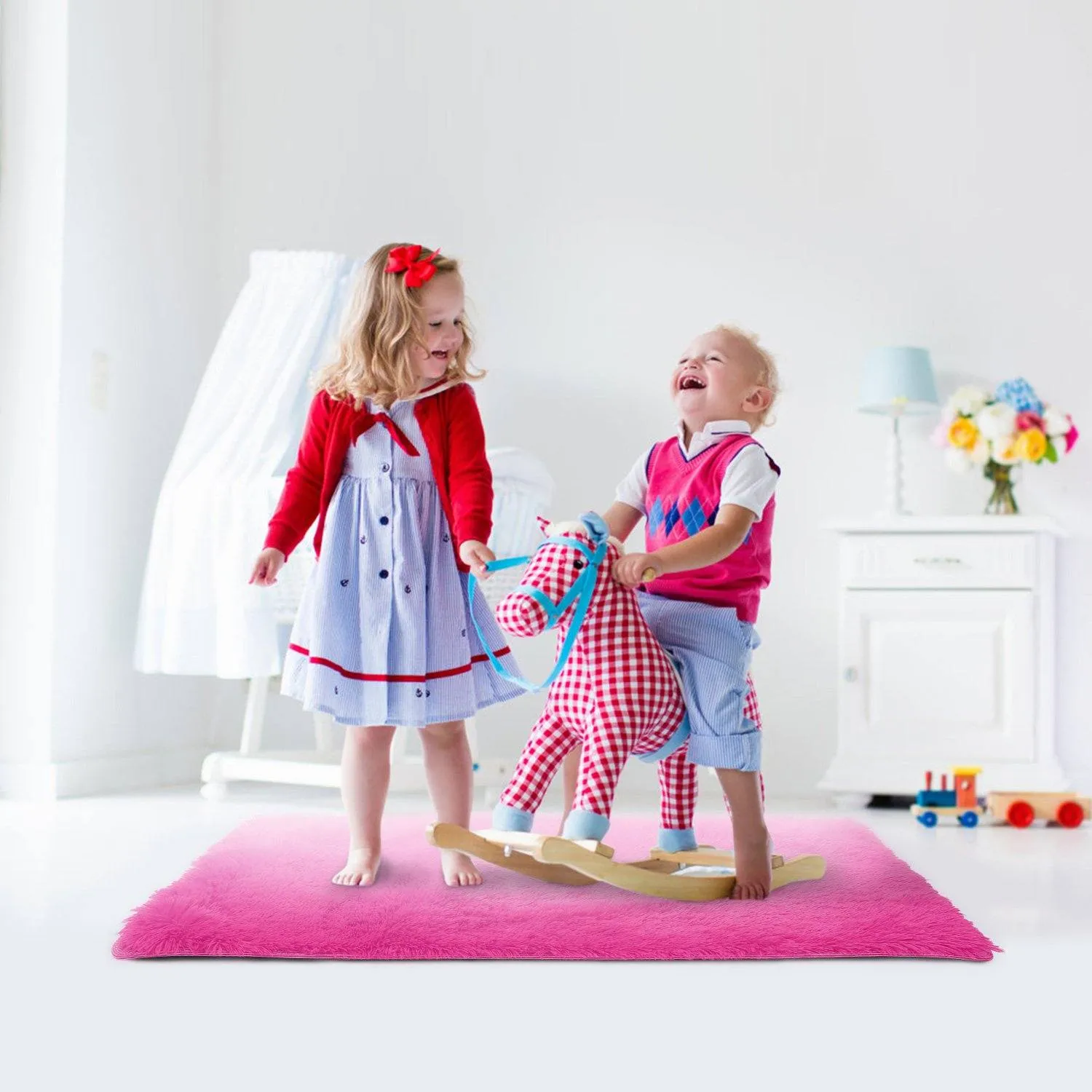 Fluffy Bedroom Anti-Skid Rug