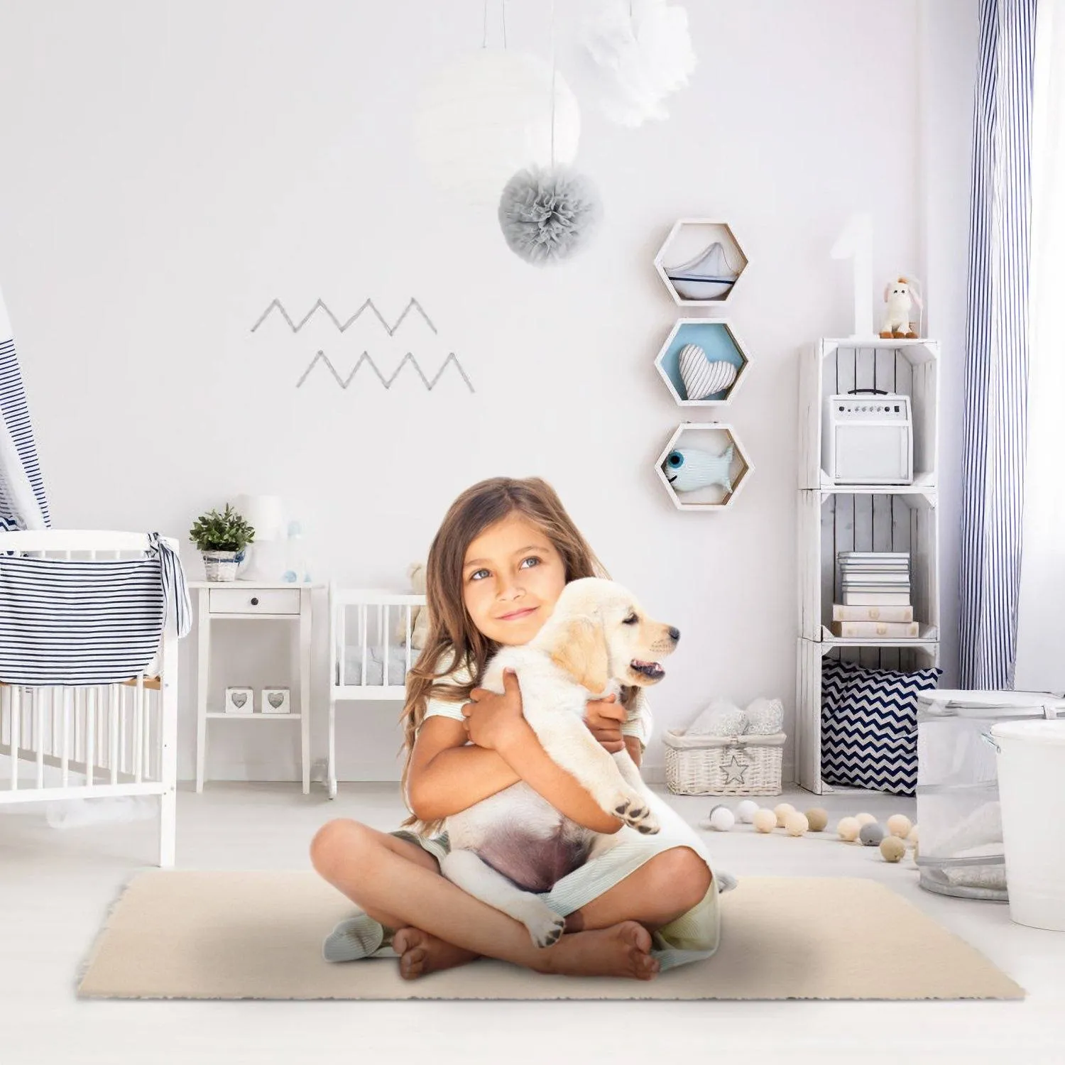 Fluffy Bedroom Anti-Skid Rug