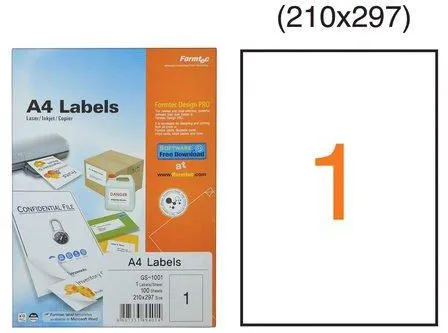 Formtec Label 20/210x297mm