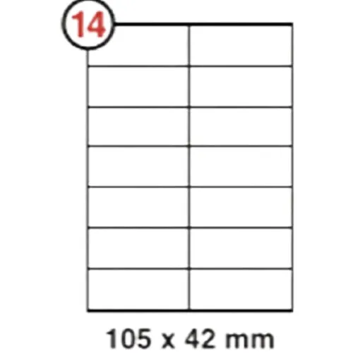 Formtec Label1400/105x42mm #14