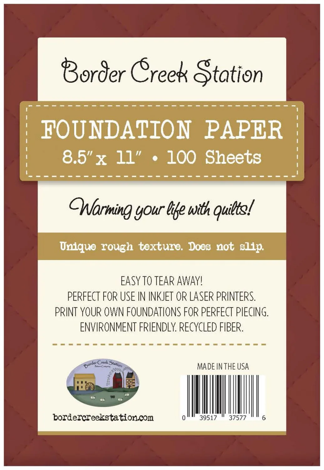 Foundation Paper 8-1/2in x 11in