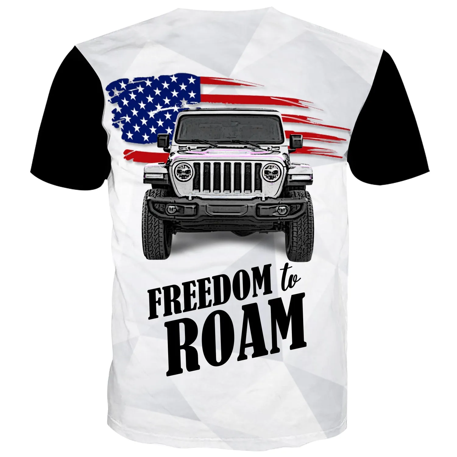 Freedom To Roam - USA Flag Multicolor T-Shirt