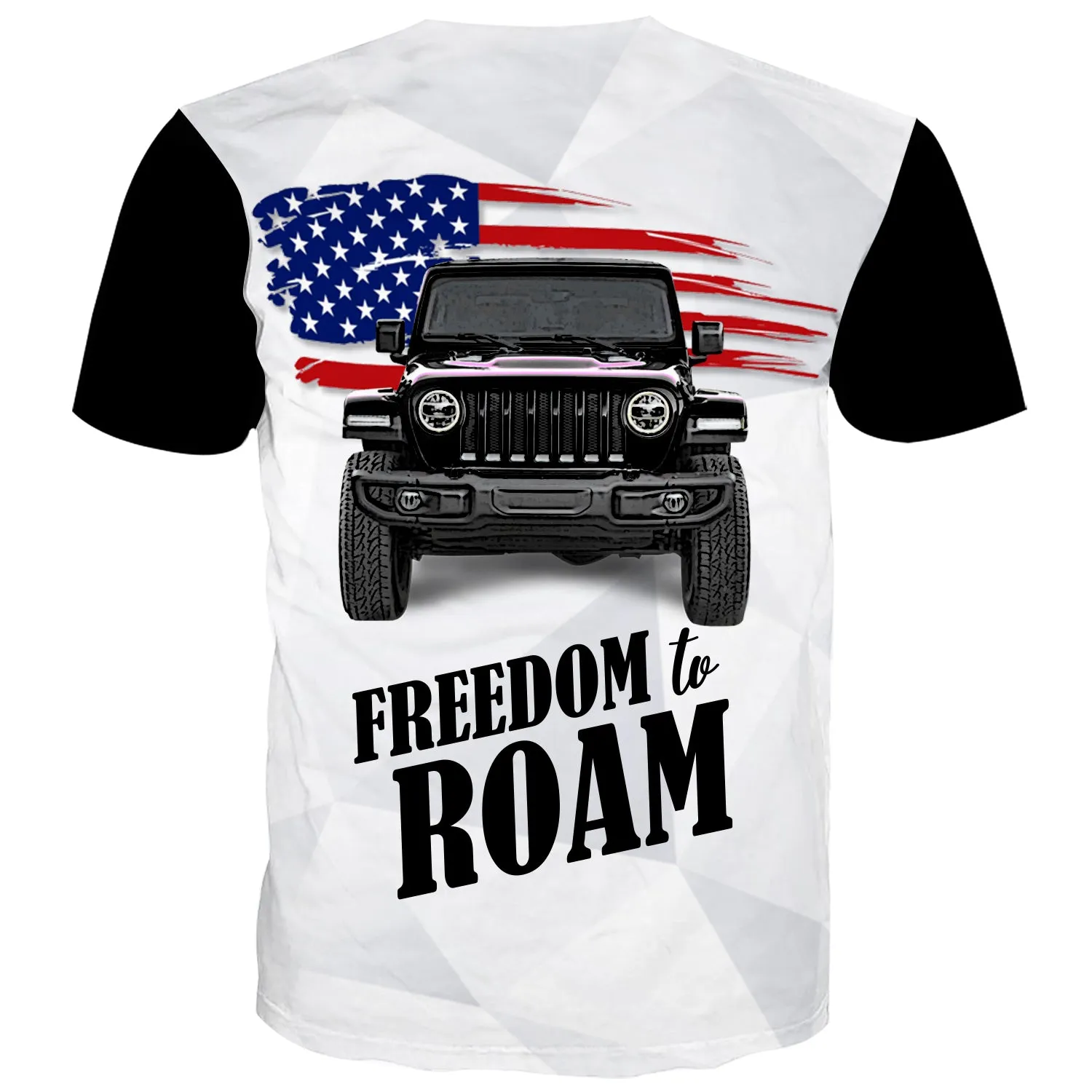 Freedom To Roam - USA Flag Multicolor T-Shirt