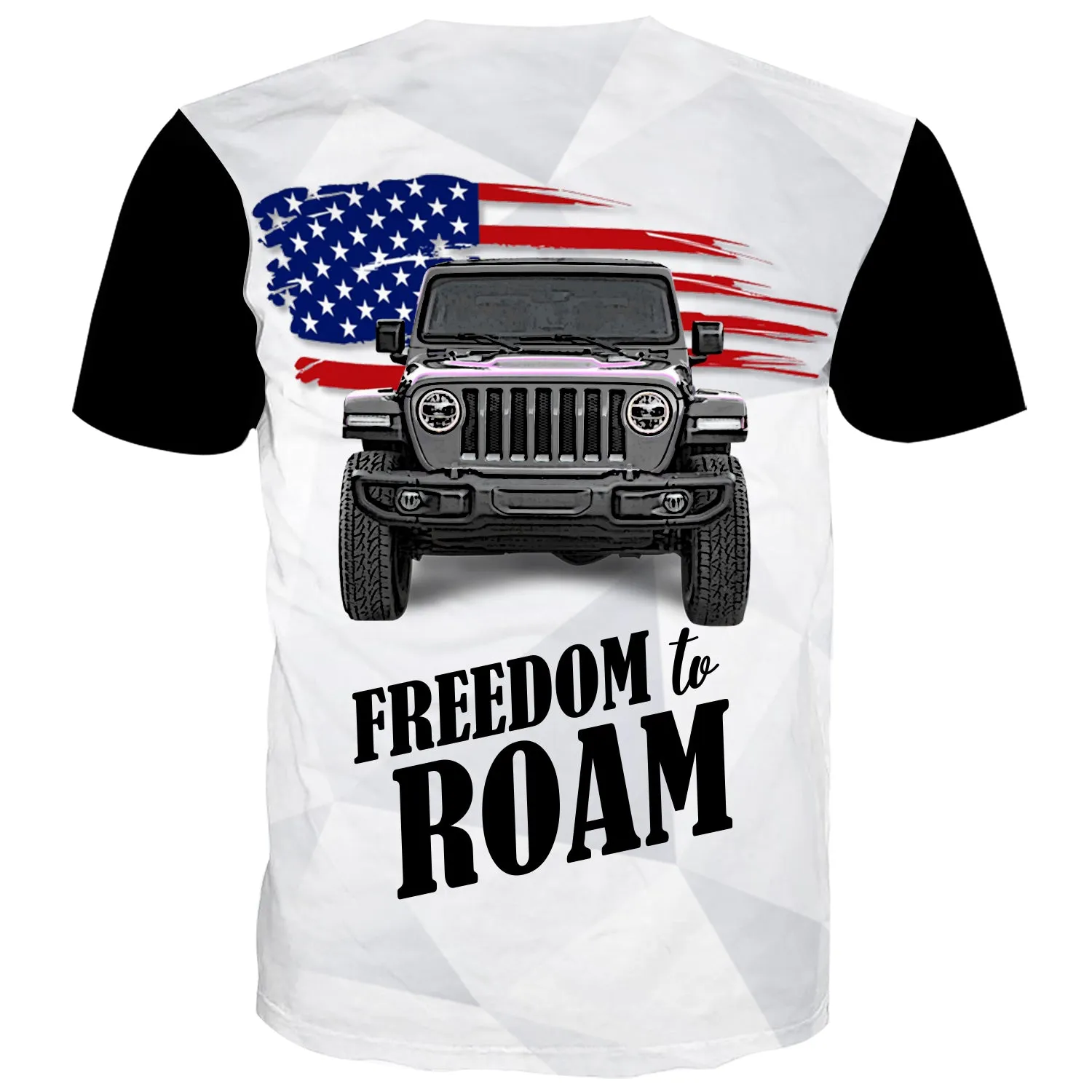 Freedom To Roam - USA Flag Multicolor T-Shirt