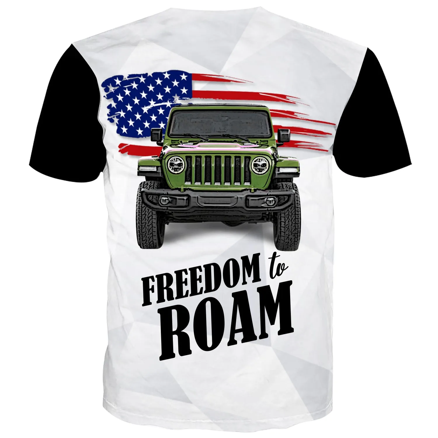Freedom To Roam - USA Flag Multicolor T-Shirt