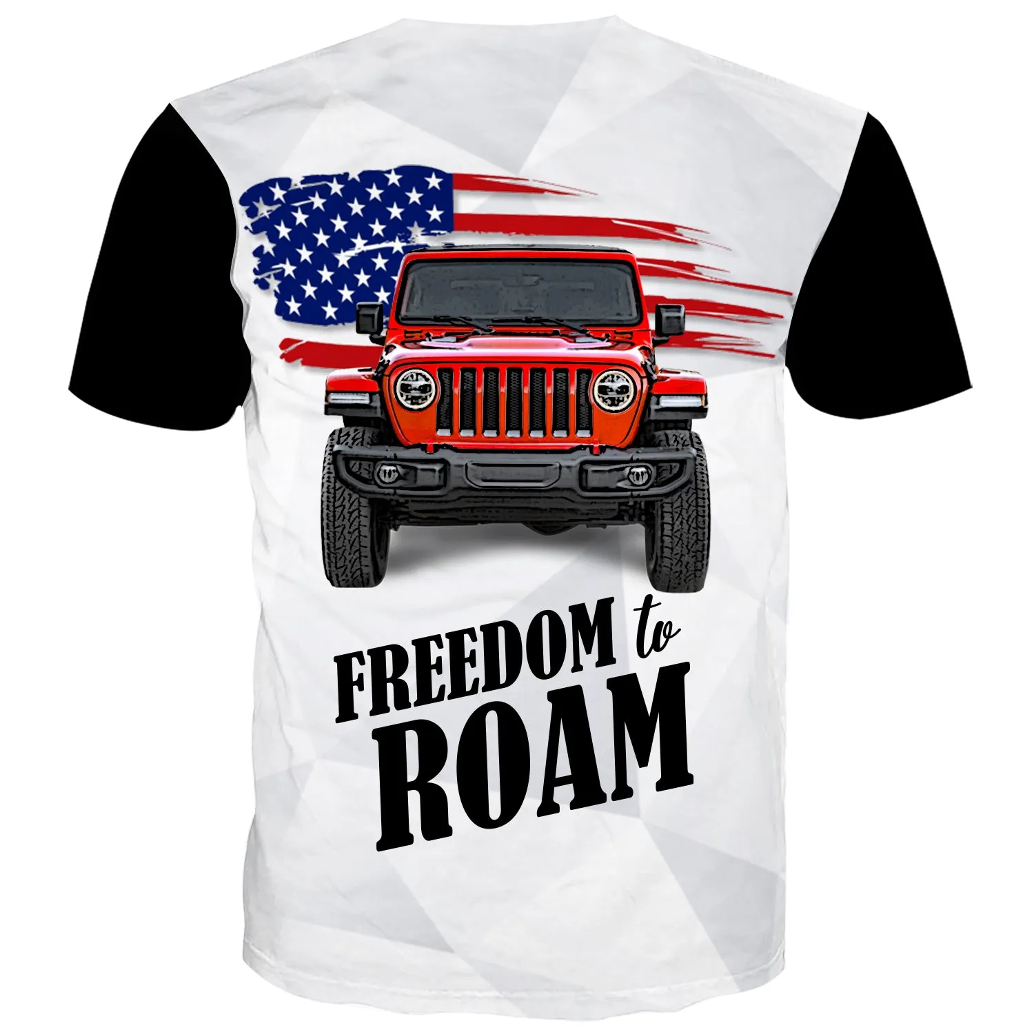 Freedom To Roam - USA Flag Multicolor T-Shirt