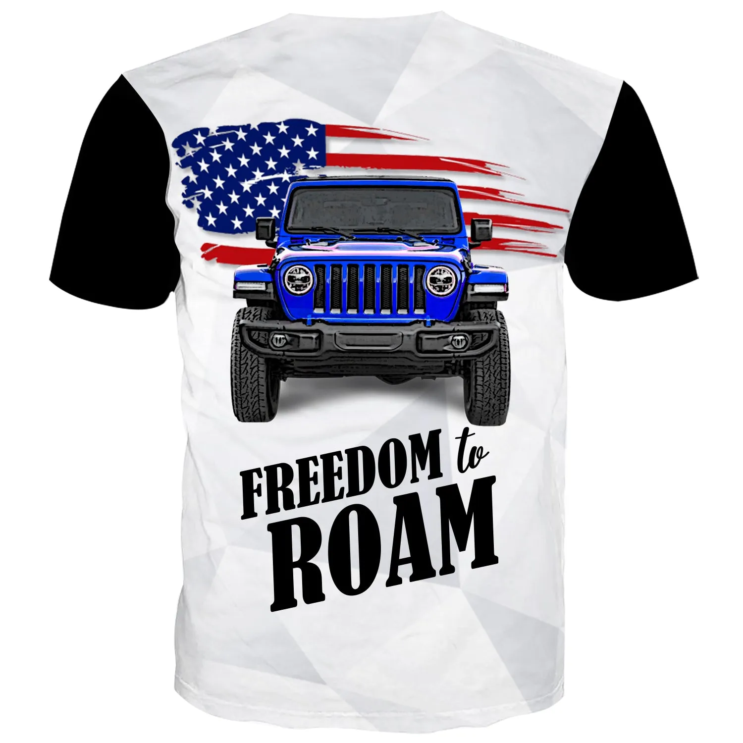 Freedom To Roam - USA Flag Multicolor T-Shirt