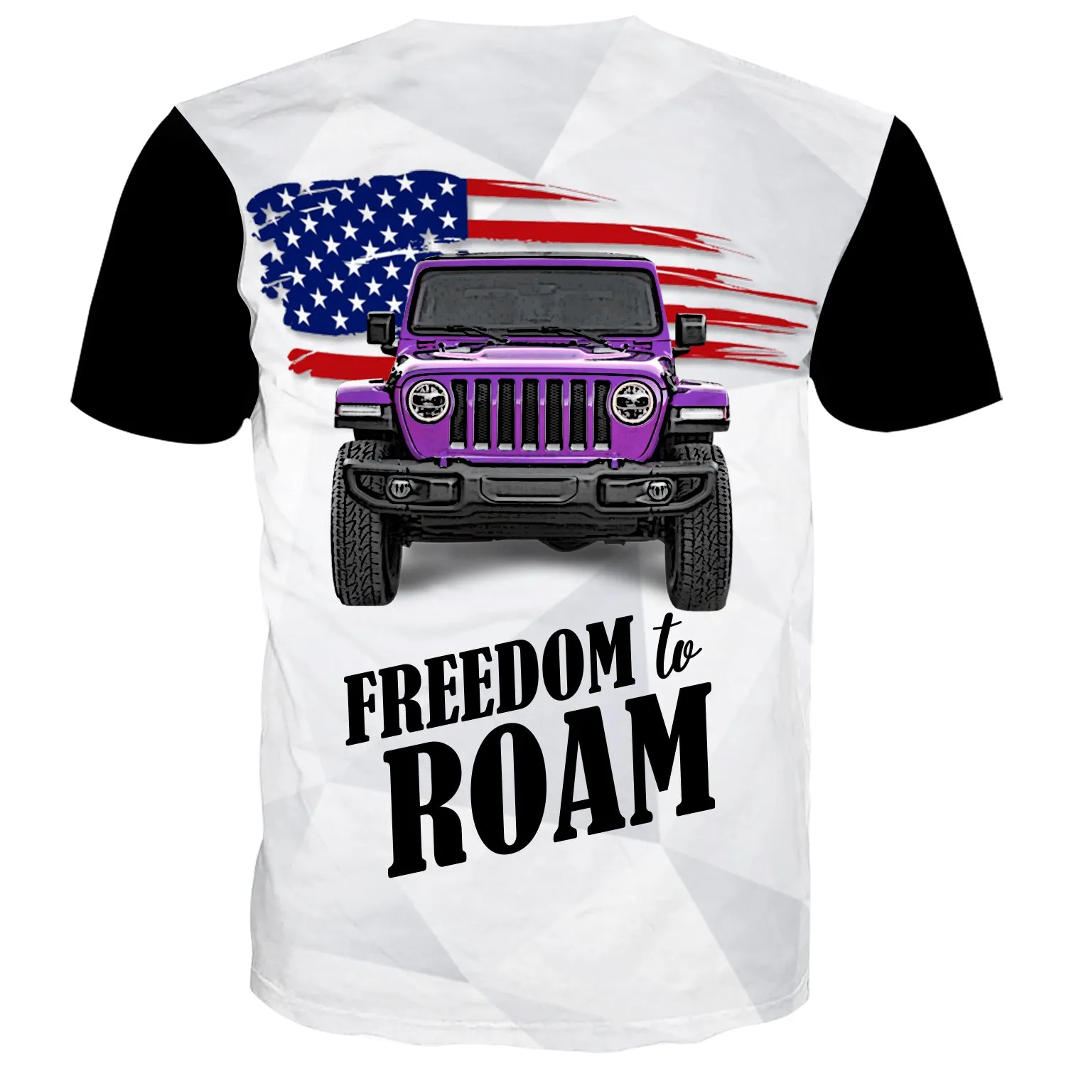 Freedom To Roam - USA Flag Multicolor T-Shirt