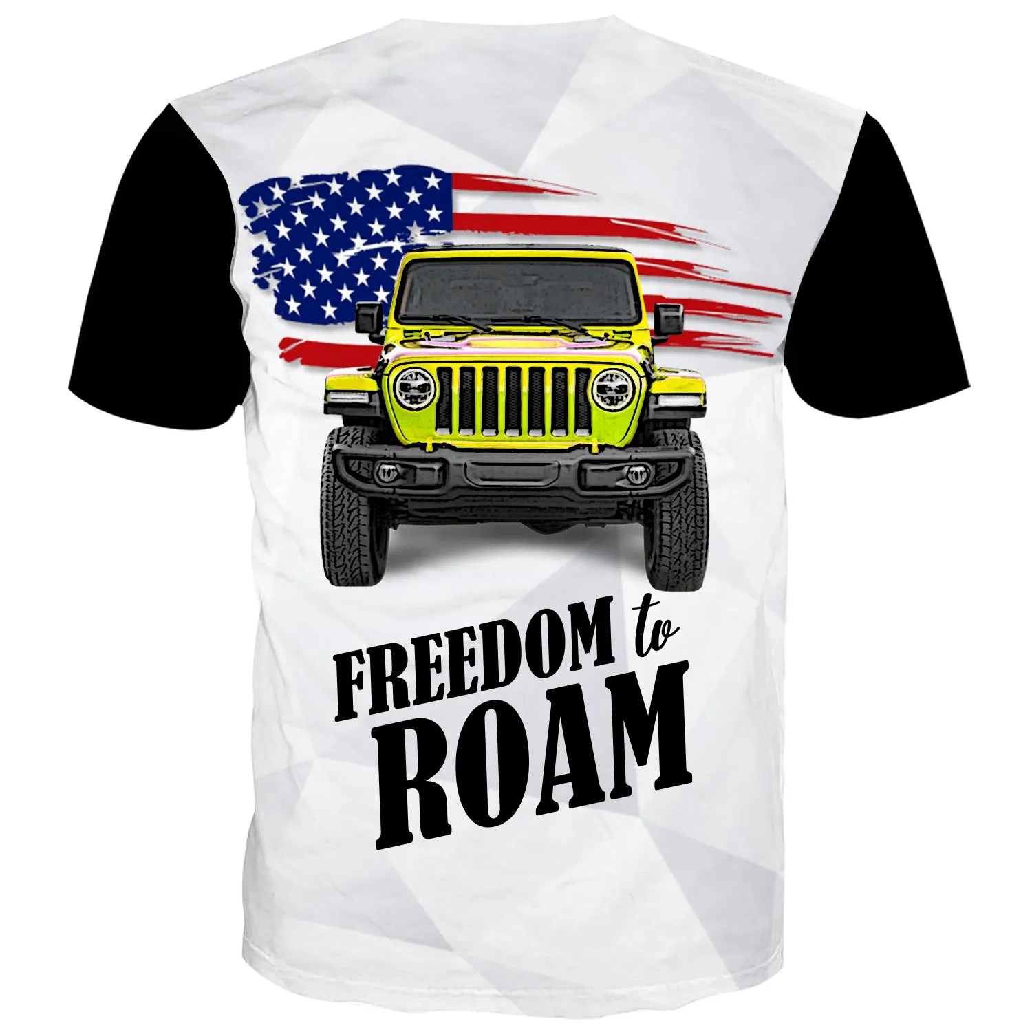 Freedom To Roam - USA Flag Multicolor T-Shirt