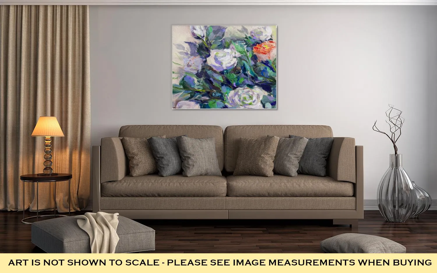 Gallery Wrapped Canvas, Oil Painting Impressionism Style Painting Flower Still Life Painting Art