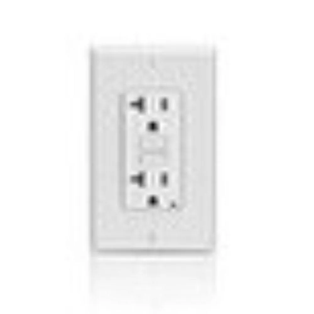 GFNT2-I Leviton 20 Amp, 125 Volt Receptacle/Outlet, 20 Amp Feed-Through, Self-test - Ivory