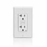 GFNT2-I Leviton 20 Amp, 125 Volt Receptacle/Outlet, 20 Amp Feed-Through, Self-test - Ivory