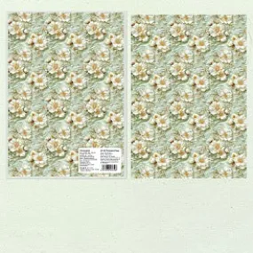 Green Festive Florals Papers (5 Sheets) (PW-WG0EF52-02)
