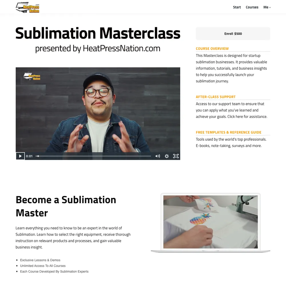 HeatPressNation Sublimation Masterclass