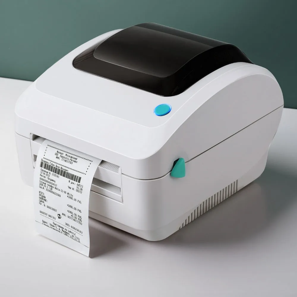 High-Speed Thermal Label Printer, USB, 203dpi, 8MB Memory