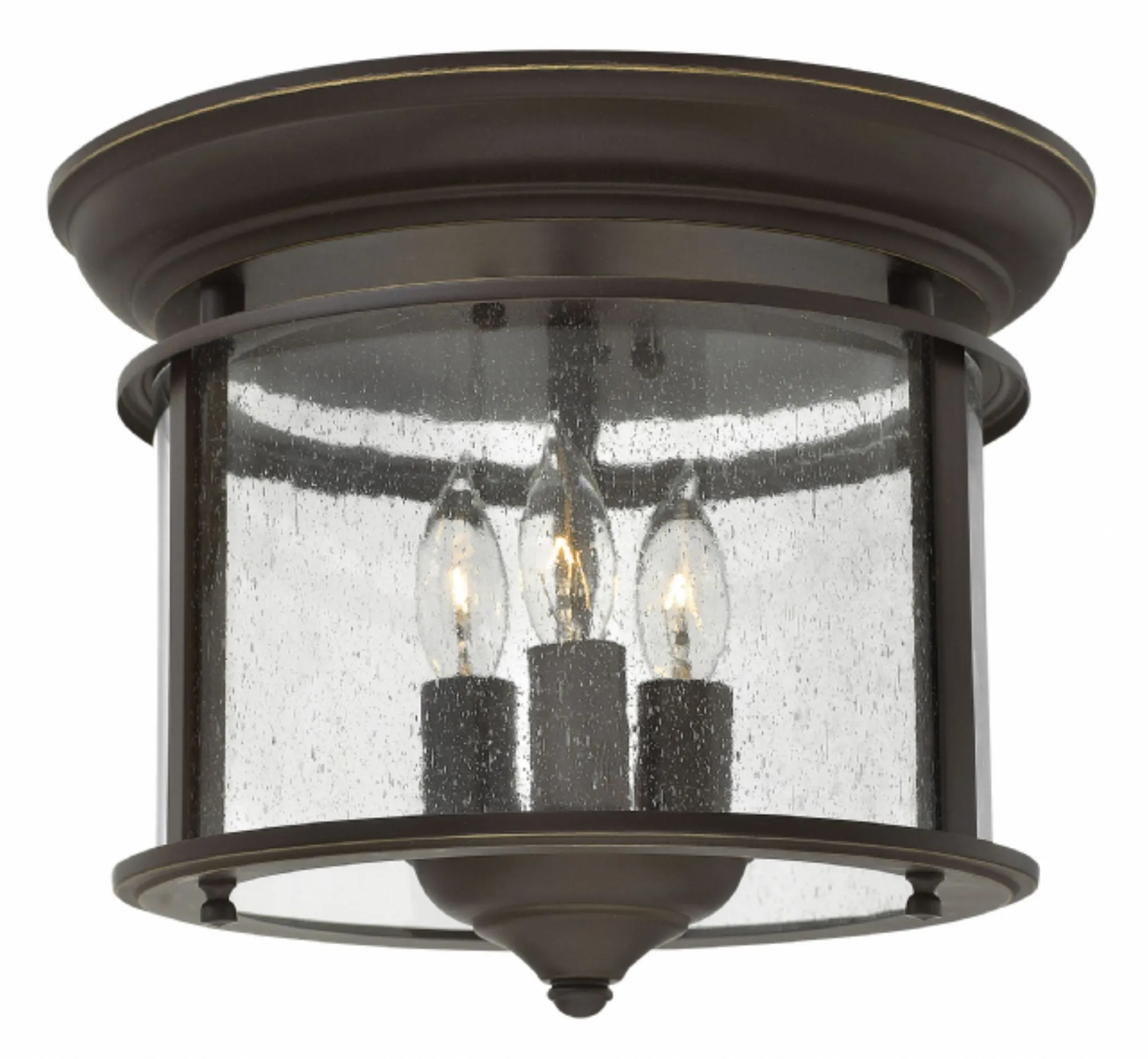 Hinkley 3473 Gentry 3-lt 12" LED Flush Mount