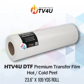 HTV4U DTF Premium Transfer Film (23.6" x 109 Yards) - Hot / Cold Peel