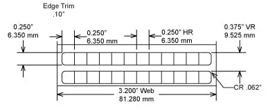 Identco TTL100-481-10 .25x.25 Low Profile Gloss White Polyimide Thermal Transfer Labels