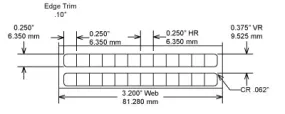 Identco TTL100-700-10 .25x.25 Gloss White Polyester Thermal Transfer Labels