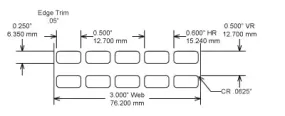 Identco TTL101-701-10 .50X.25 Matte White Polyester Thermal Transfer Labels