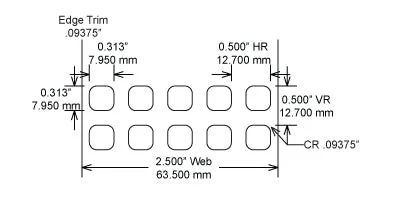 Identco TTL111-701-10 .3125x.3125 Matte White Polyester Thermal Transfer Labels