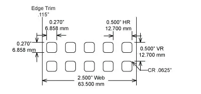 Identco TTL113-701-10 .27x.27 Matte White Polyester Thermal Transfer Labels