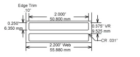 Identco TTL117-700-10 2.0x.25 Gloss White Polyester Thermal Transfer Labels