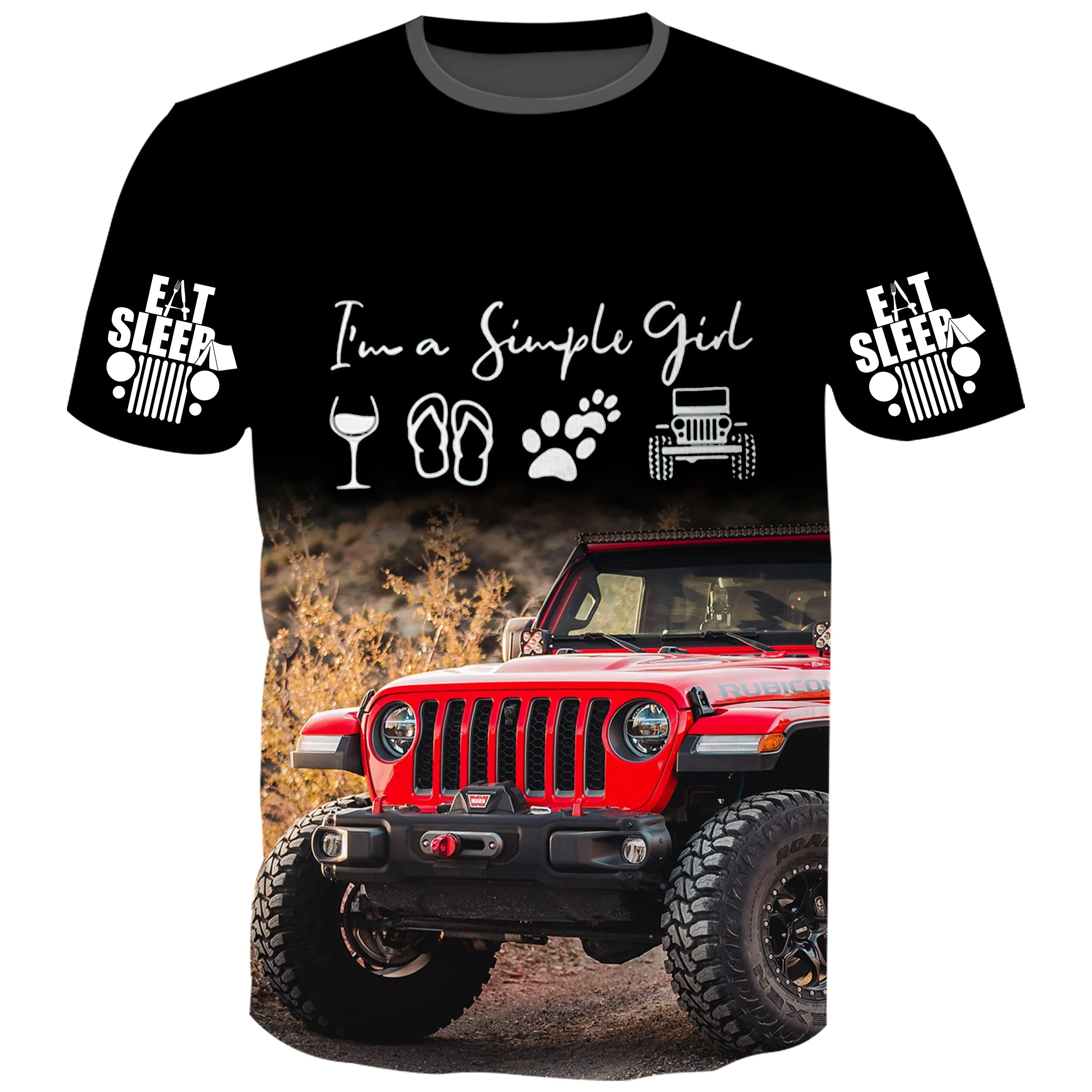 I'm a Simple Girl - Multi Color T-Shirt