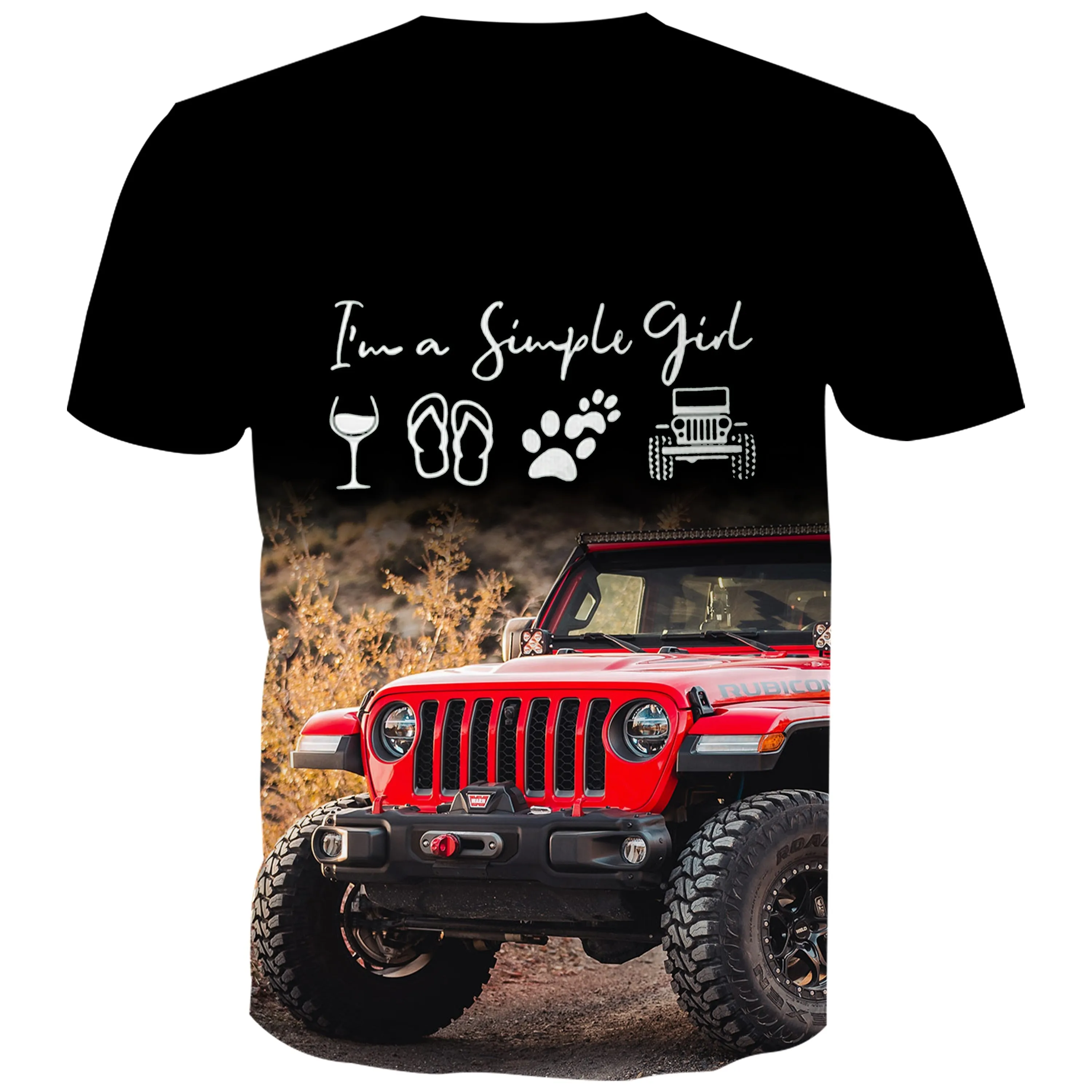 I'm a Simple Girl - Multi Color T-Shirt