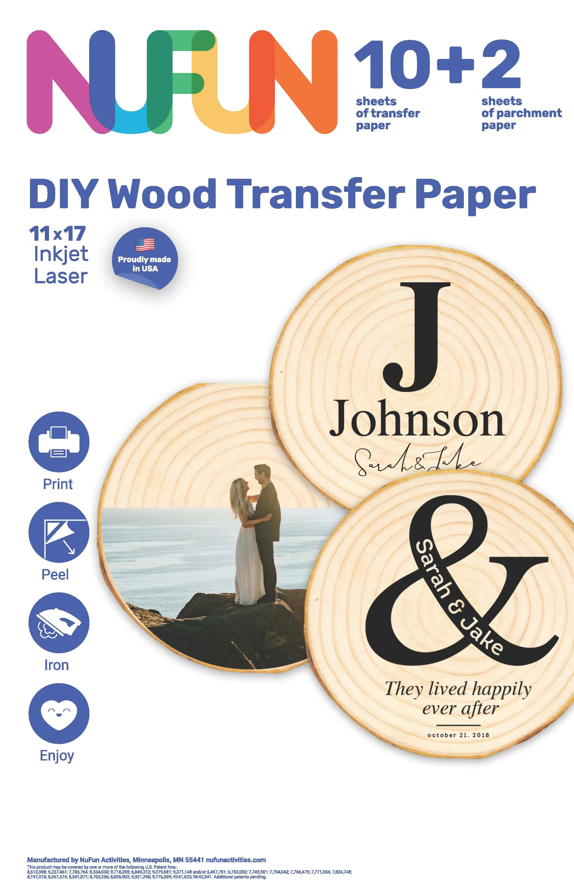 InkJet/Laser Printable DIY Wood Transfer Paper