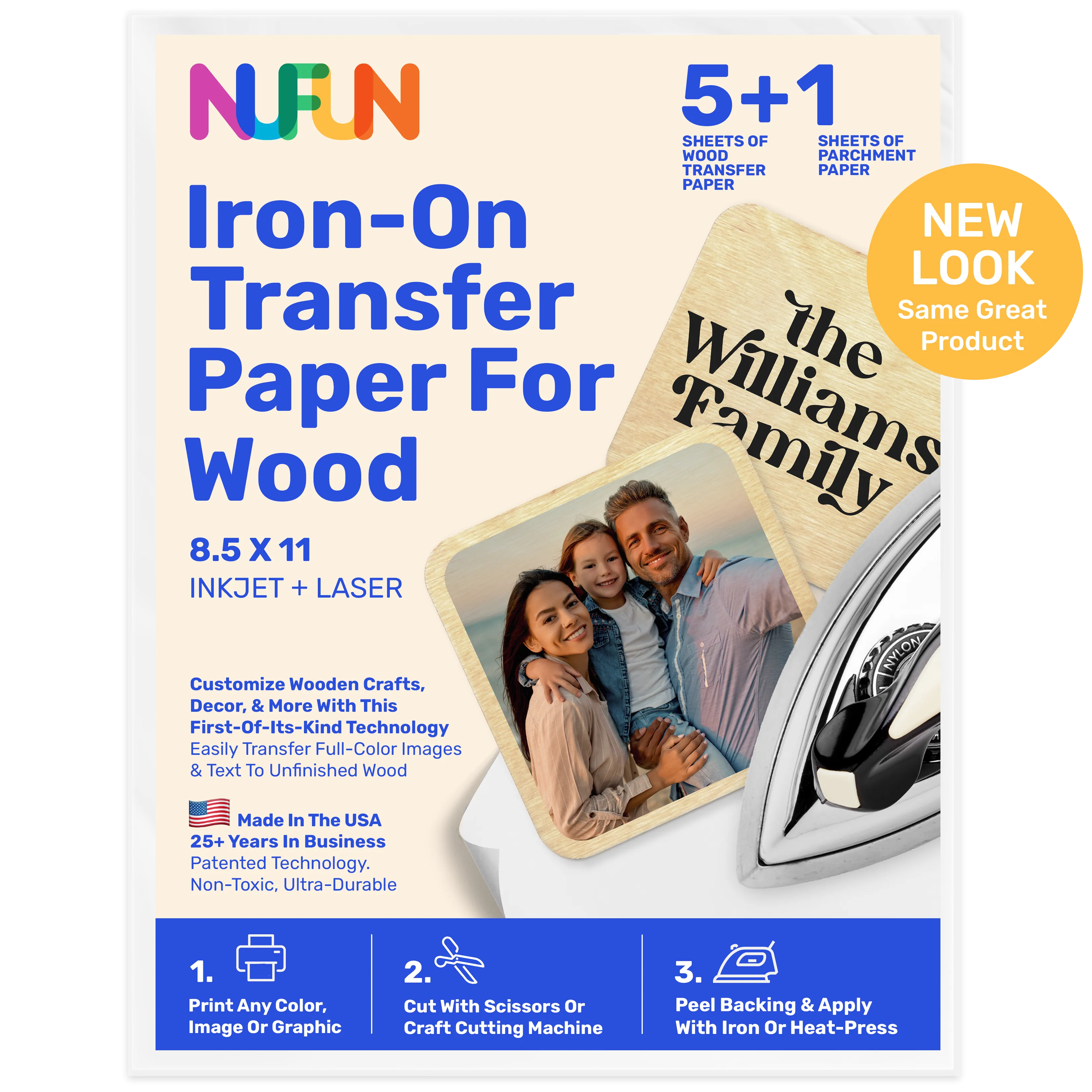 InkJet/Laser Printable DIY Wood Transfer Paper