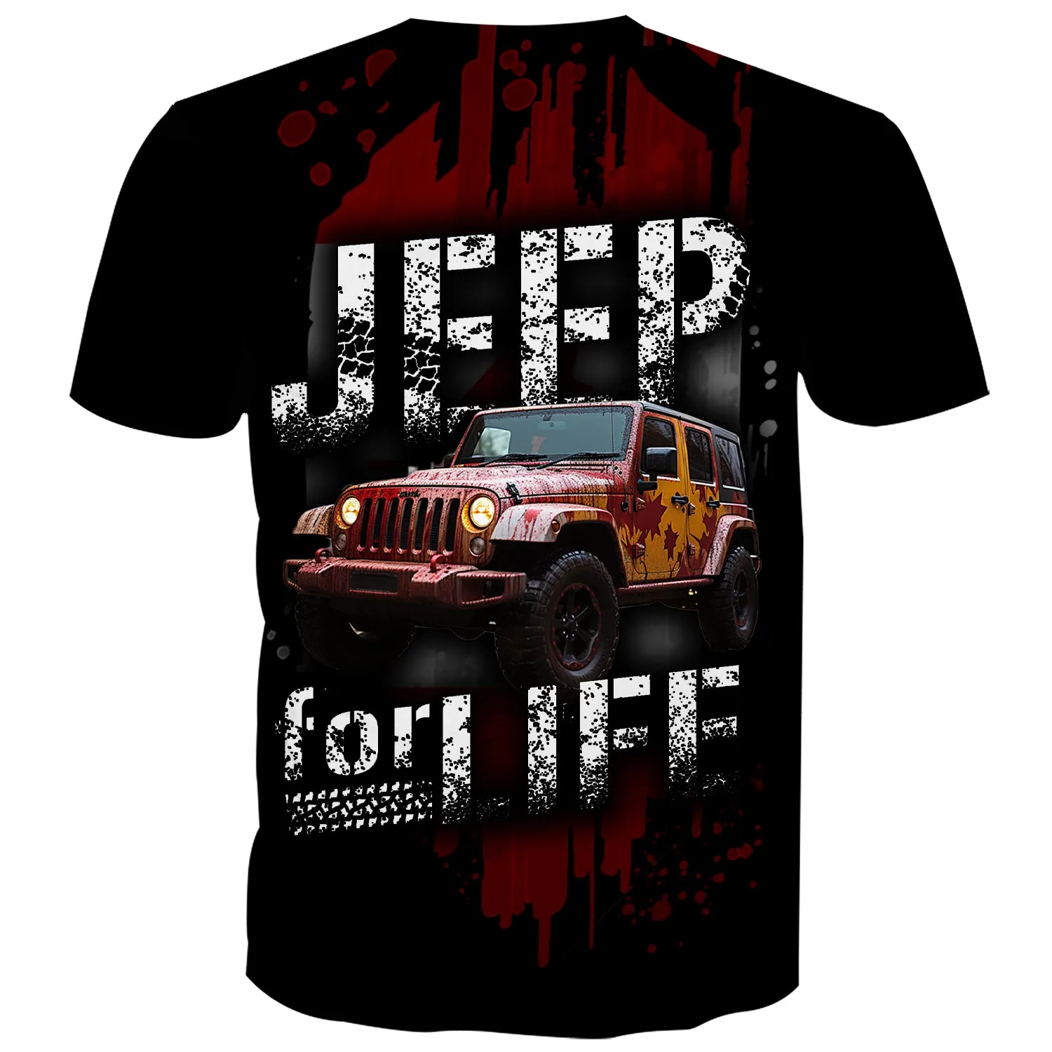 Jeep for Life - Canada Flag Jeep Wrap T-Shirt