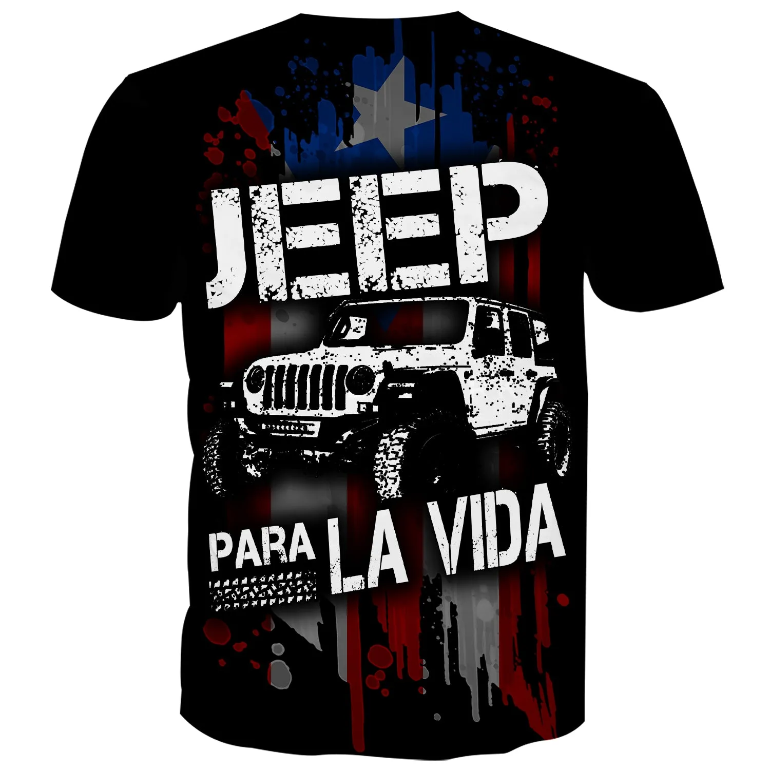 Jeep pour la vie - Puerto Rican Flag