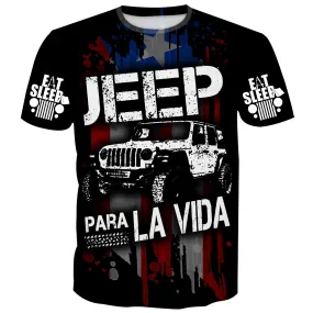 Jeep pour la vie - Puerto Rican Flag