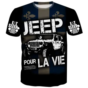 Jeep pour la vie - Quebec Flag