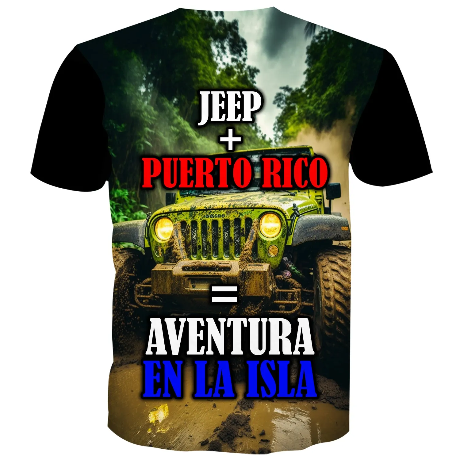 Jeep   Puerto Rico Aventura En La Isla - T-Shirt
