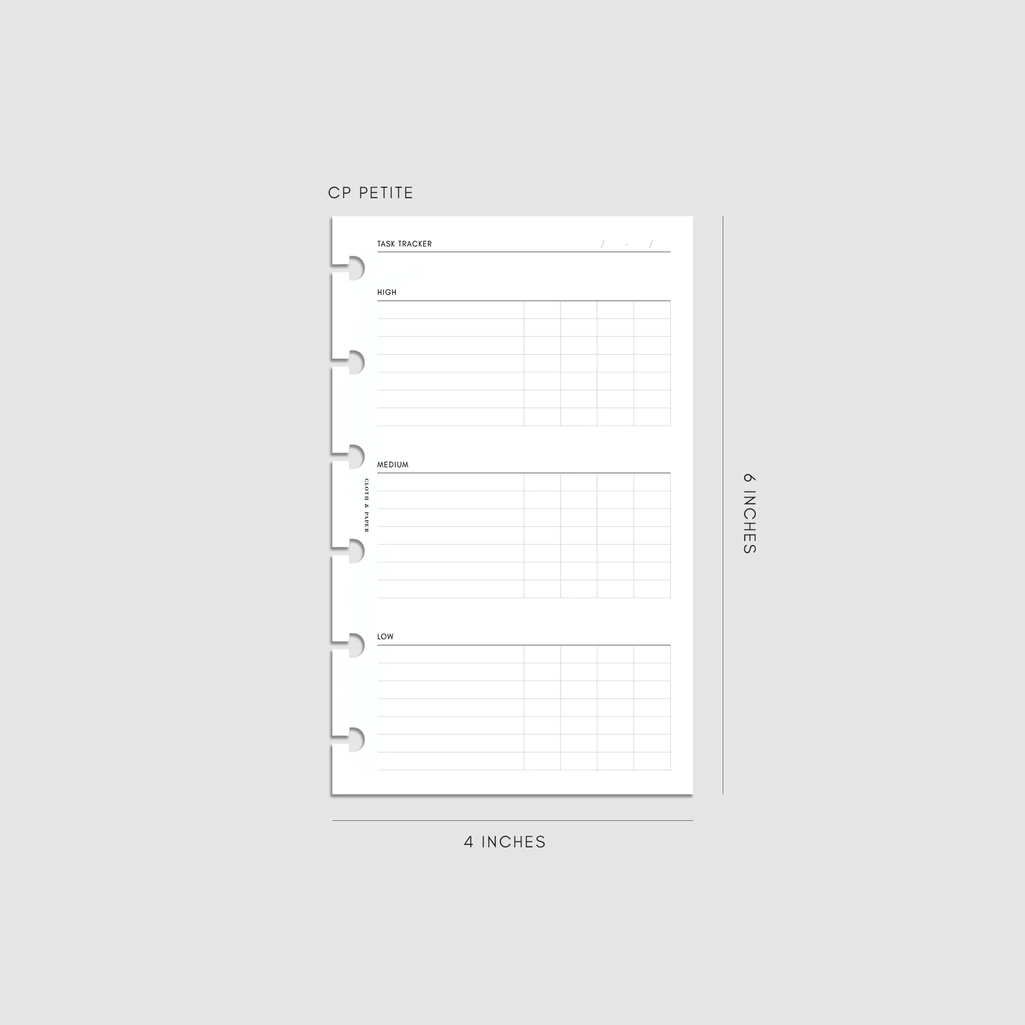 Kanban Task Tracker Planner Inserts