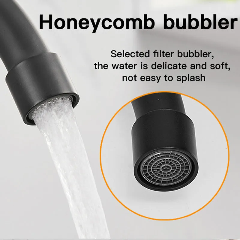 Kitchen 304 Stainless Steel Faucet Basin Tap Premium Quality Bathroom Single Lever Cold Water 360 Degree Rotatable