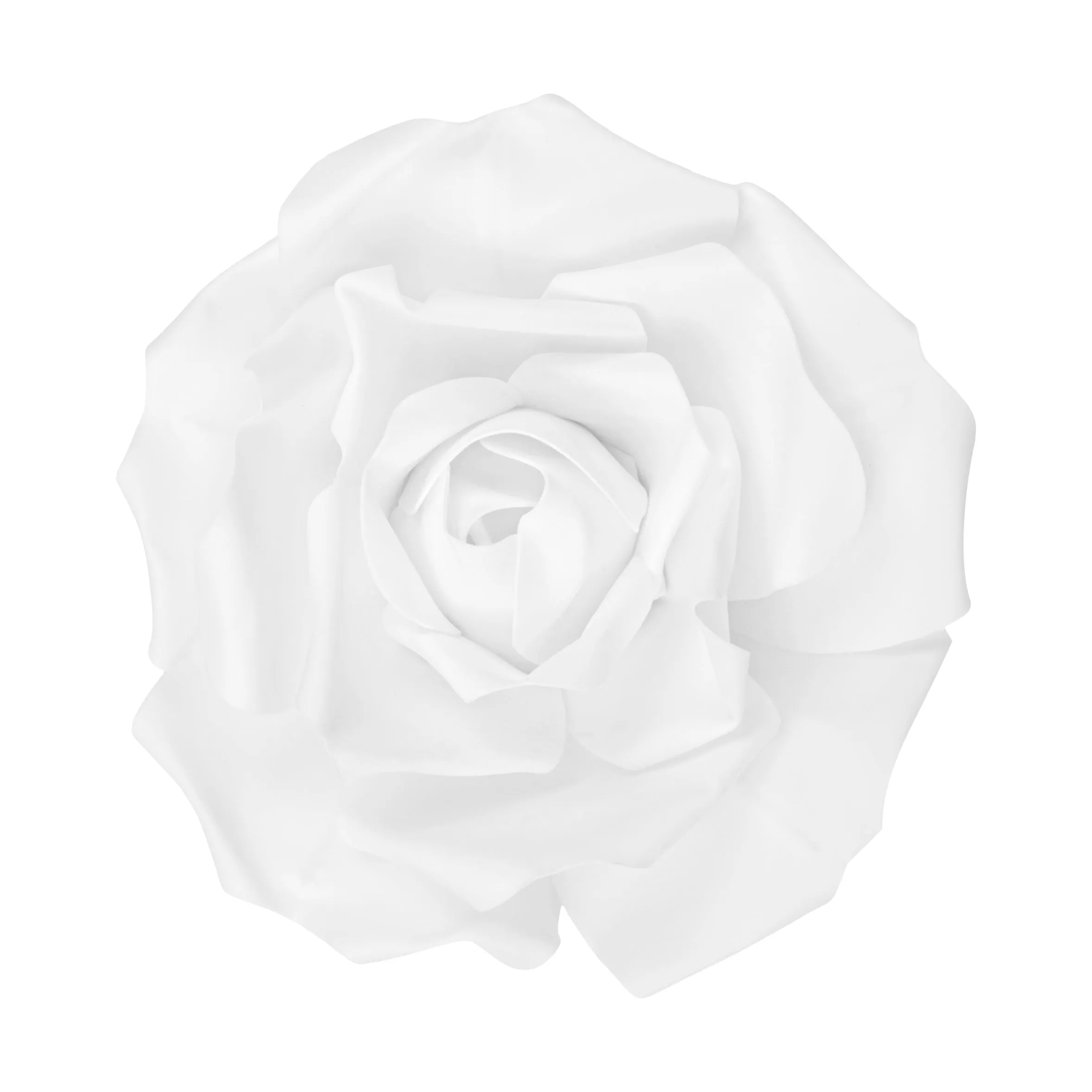 LED Lighted Large Foam Rose Wall  Decor 30 cm - White