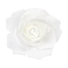 LED Lighted Large Foam Rose Wall  Decor 30 cm - White