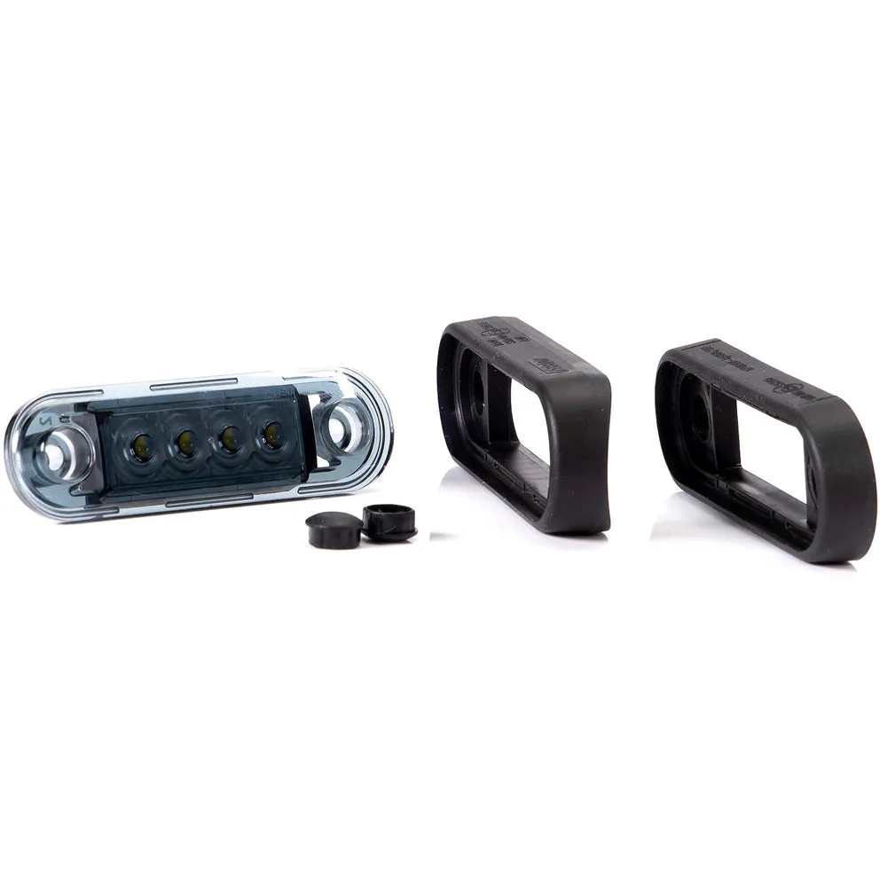 LED Marker Lights with Smoked Black Lens in Red, White & Amber