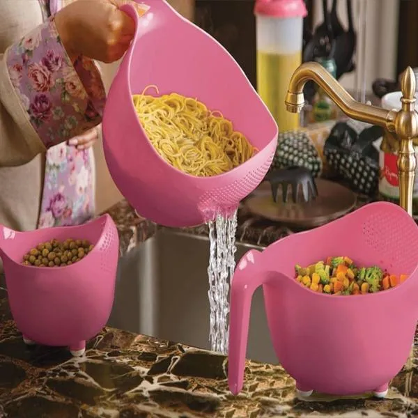 LIMON RICE WASH COLANDER ( PACK OF 3 )