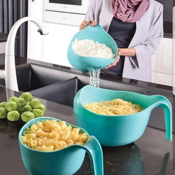 LIMON RICE WASH COLANDER ( PACK OF 3 )