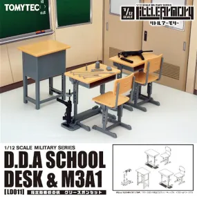 Little Armory LD011 Desk for Designated Defense High School & Grease Gun Set 1/12