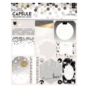 Little Notes (12pcs) - Capsule - Geometric Mono  (PMA DCM 066)